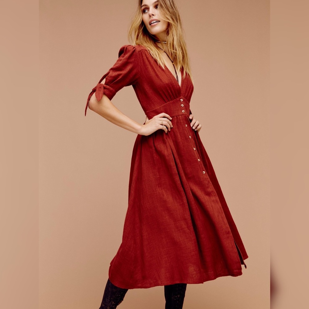 Free people- Love of my life midi dress